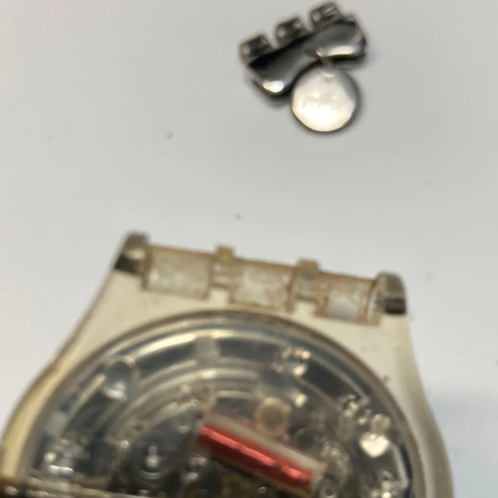 Swatch Bond 007 GE218 Blofeld's Cat Villain parts lot, new battery